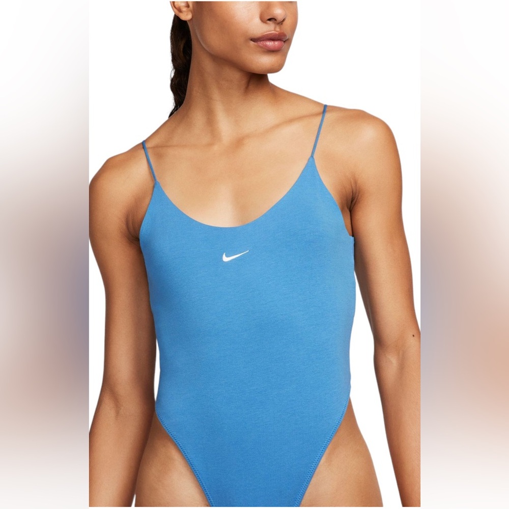🆕Nike Sportswear Chill Knit Blue Cami Bodysuit